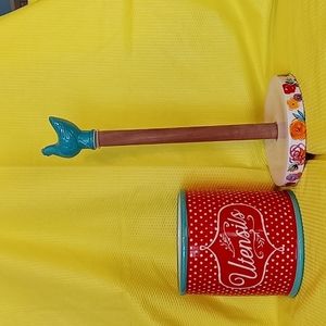 Pioneer Woman Utensil Holder and paper towel holder